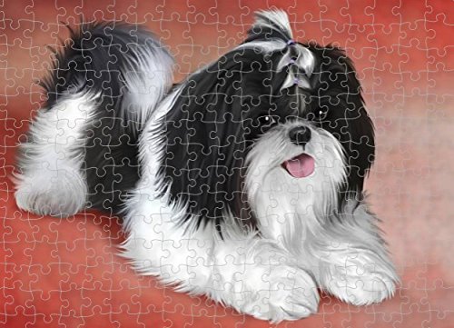Shih Tzu Dog Puzzle with Photo Tin