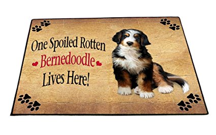 Bernedoodle Spoiled Rotten Dog Indoor/Outdoor Floormat (18x24)