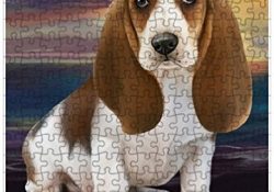 Basset Hound Dog Puzzle with Photo Tin D452 (252 pc.)