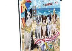 Pet Friendly Beach Border Collies Dog Garden Flag GFLG48531
