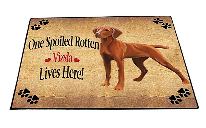 Spoiled Rotten Vizsla Dog Indoor/Outdoor Floormat (24x36)